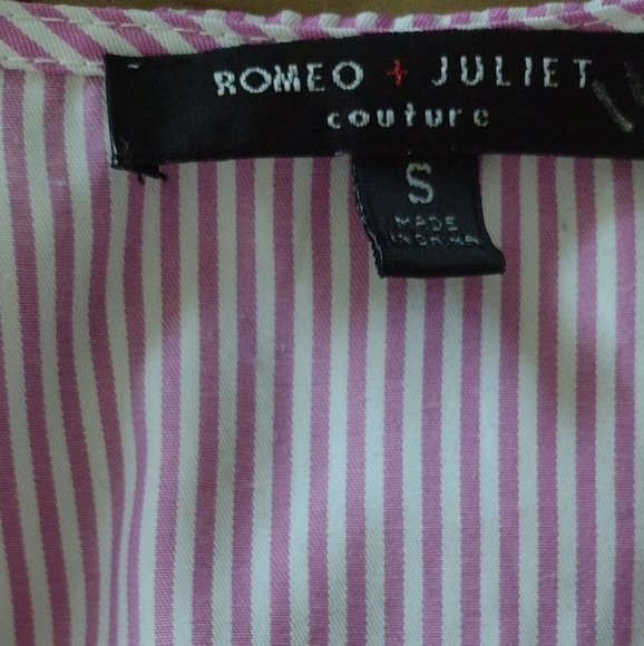 Romeo and Juliet Couture Embroidered Pink Wrap Dress Small - Picture 14 of 14